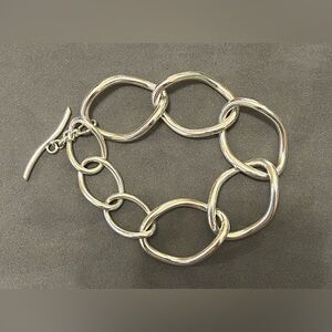 Elegant Adjustable Silver Chain Bracelet